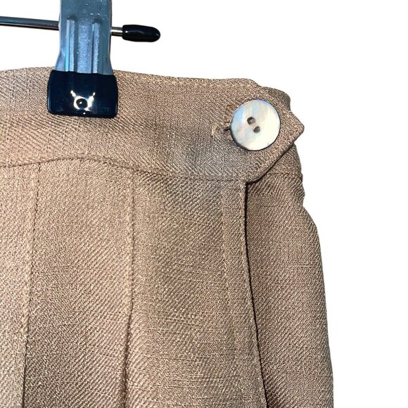 Hana Sport Vintage Womens Trousers Size 14 Tan Textured Knit Pockets Casual - Picture 7 of 12